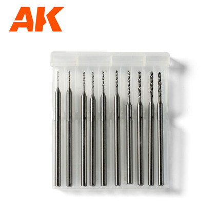 AK Poranteräsetti (0.4-1.3 mm) 10kpl