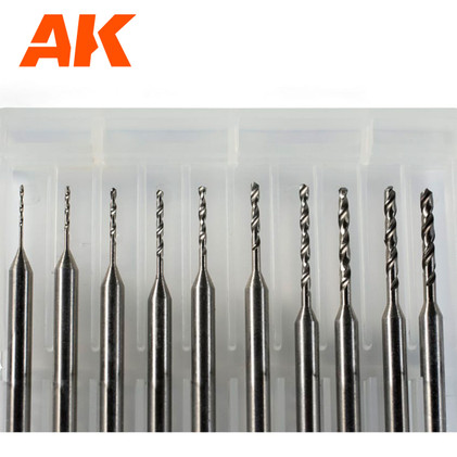 AK Poranteräsetti (0.4-1.3 mm) 10kpl