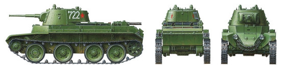 Tamiya 1/35 Russian Tank BT-7 Model 1937