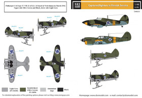 S.B.S model 1/48 Captured Fighters in Finnish Service siirtokuvat