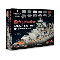 Lifecolor Kriegsmarine German Navy WWII maalisetti 6x22ml