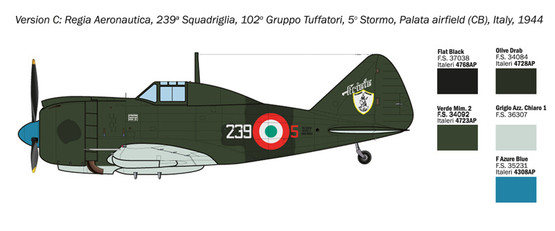 Italeri 1/72 Reggiane Re.2002 Ariete