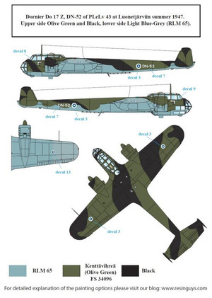 S.B.S model 1/48 Finnish Bombers - Post War Markings siirtokuvat
