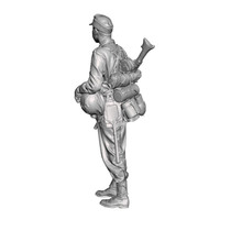 3D Scale Model Universe 1/35 German Army (Heer) WW2 Mid-Late War MG-34 Machine Gunner