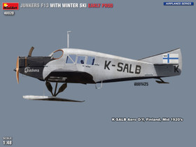 MiniArt 1/48 Junkers F13 with Winter Ski Early Prod