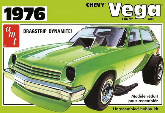 AMT 1/25 1976 Chevy Vega Funny Car Dragstrip Dynamite