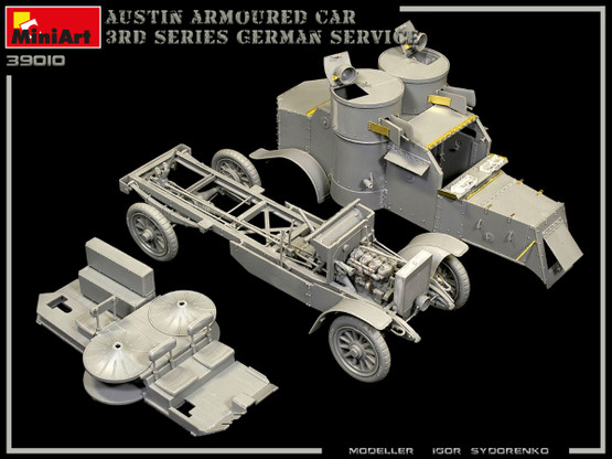 MiniArt 1/35 Austin Armoured Car 3rd Series German, Austro-Hungarian, Finnish Service