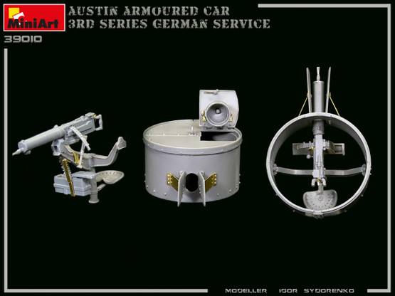 MiniArt 1/35 Austin Armoured Car 3rd Series German, Austro-Hungarian, Finnish Service