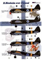 AML 1/48 Bristol Blenheim Mk. I, II & IV over Finland siirtokuvat