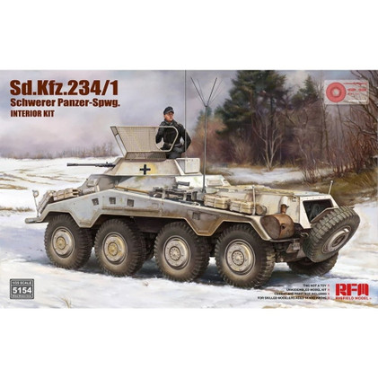 Ryefield Model 1/35 Sd.Kfz.234/1 Schwerer Panzer-Spwg. (Interior Kit)