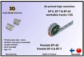 3D Scale Model Universe 1/35 BT-5, BT-7 & BT-42 Workable Tracks