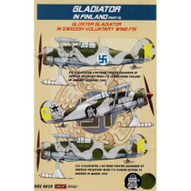 Kora 1/48 Gladiator in Finland Part III. - Gloster Gladiator in Swedish Voluntary Wing F19 siirtokuvat