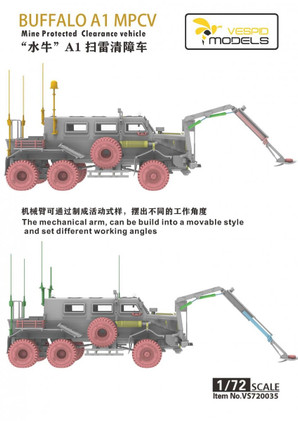 Vespid Models 1/72 Buffalo A1 MPCV Mine Protected Clearance Vehicle