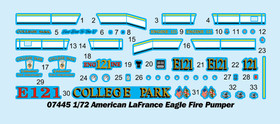 Trumpeter 1/72 American LaFrance Eagle Fire Pumper