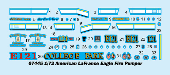 Trumpeter 1/72 American LaFrance Eagle Fire Pumper