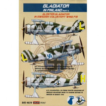 Kora 1/48 Gladiator in Finland Part II. - Gloster Gladiator in Swedish Voluntary Wing F19 siirtokuvat