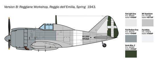 Italeri 1/72 Reggiane Re.2002 Ariete