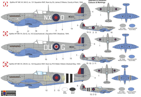 KP 1/72 Supermarine Spitfire HF Mk.VII 