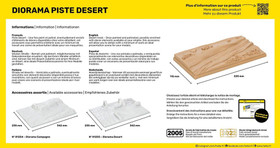 Heller 1/43 / 1/72 Diorama Piste Desert