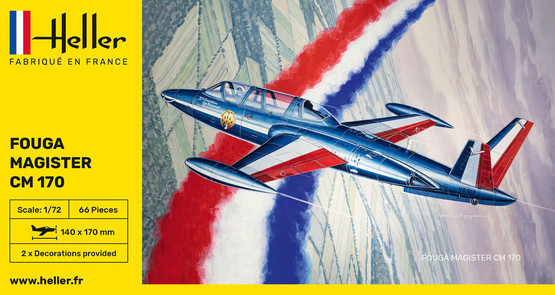 Heller 1/72 Fouga Magister CM 170
