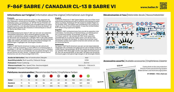 Heller 1/72 F-86F Sabre / Canadair CL-13 B Sabre VI