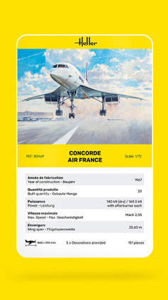 Heller 1/72 Concorde Air France