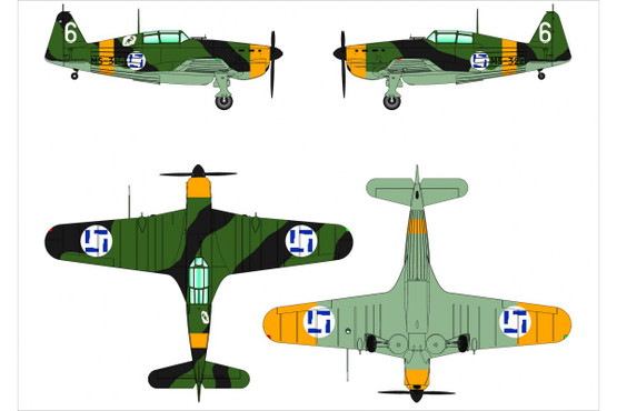Dora Wings 1/48 Morane-Saulnier MS.406.C1 