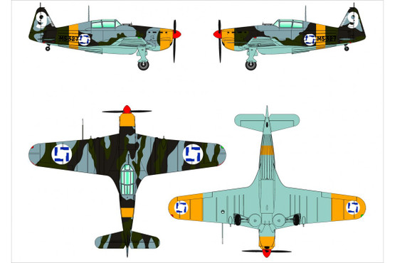 Dora Wings 1/48 Morane-Saulnier MS.406.C1 