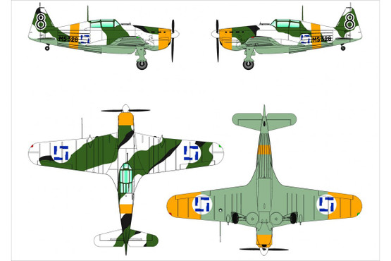 Dora Wings 1/48 Morane-Saulnier MS.406.C1 
