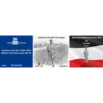 3D Scale Model Universe 1/35 German Late War SS-Trooper