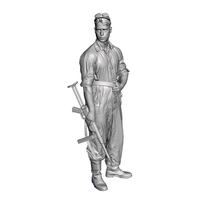 3D Scale Model Universe 1/35 German WW2 Late War Waffen SS Tank Crewman