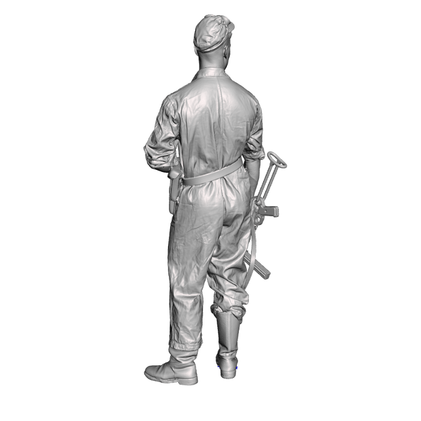 3D Scale Model Universe 1/35 German WW2 Late War Waffen SS Tank Crewman