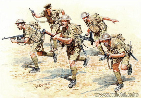 Master Box 1/35 British Infantry in Action, WWII Era, Northern Africa