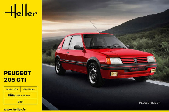 Heller 1/24 Peugeot 205 GTI