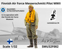 3D Scale Model Universe 1/32 Finnish Air Force Messerschmitt Pilot WWII