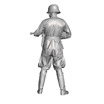 3D Scale Model Universe 1/35 Finnish WW2 Second Lieutenant with Suomi-SMG