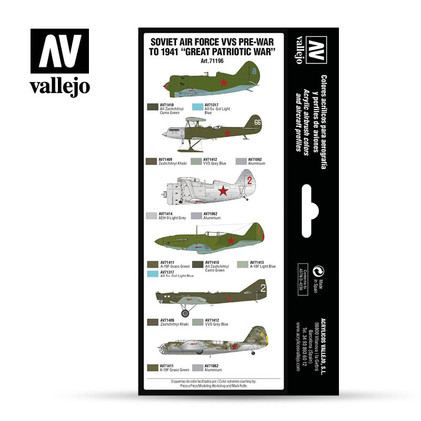Vallejo Model Air 71.196 Soviet Air Force VVS Pre-War To 1941 