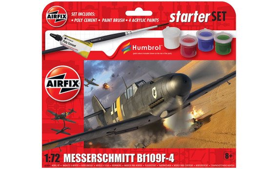 Airfix 1/72 Messerschmitt Bf109F-4 aloituspakkaus