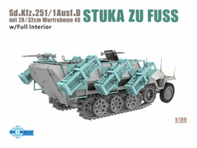 Vespid Models 1/35 Sd.Kfz.251/1 Ausf.D Mit 28/32cm Wurfrahmen 40 Stuka zu Fuss w/Full Interioir