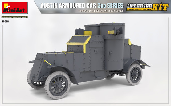 MiniArt 1/35 Austin Armoured Car 3rd Series German, Austro-Hungarian, Finnish Service