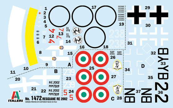 Italeri 1/72 Reggiane Re.2002 Ariete