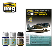 Ammo by Mig Air Weathering Set WWII Pacific US Navy Aiplanes 3 x 35ml