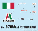 Italeri 1/72 AS42 Sahariana