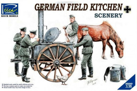 Riich.Models 1/35 German Field Kitchen with Soldiers - Lunch Time