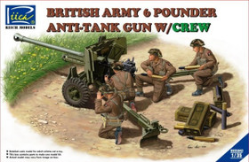 Riich.Models 1/35 British Army 6 Pounder Anti-Tank Gun w/Crew