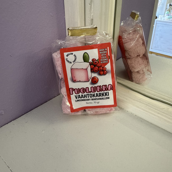 Puolukka vaahtokarkit