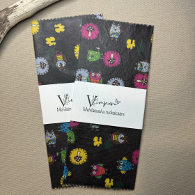 Mehiläisvaha ruokakääre, pöllö ruskea