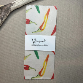 Mehiläisvaha ruokakääre, chili