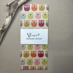 Mehiläisvaha ruokakääre, pöllöt moniväri