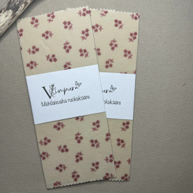 Mehiläisvaha ruokakääre, pienet kukat